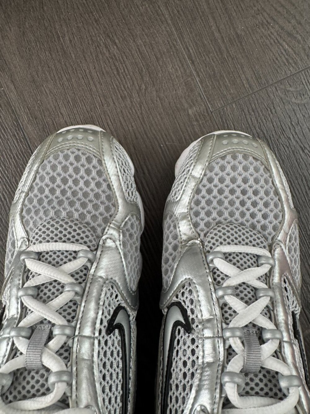 Nike Air Zoom Spiridon Cage 2 Shoes sneakers Gray Silver size 7.5 womens - Picture 10 of 10